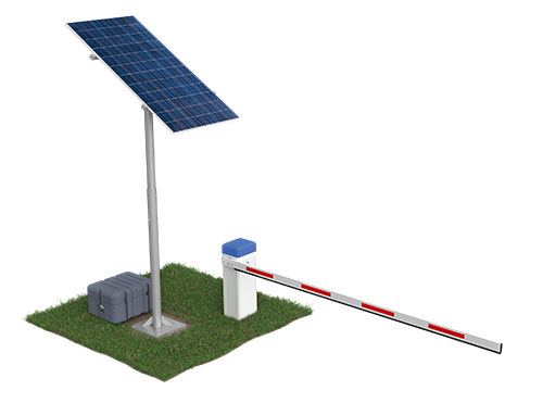 Stationäre Solarschranke